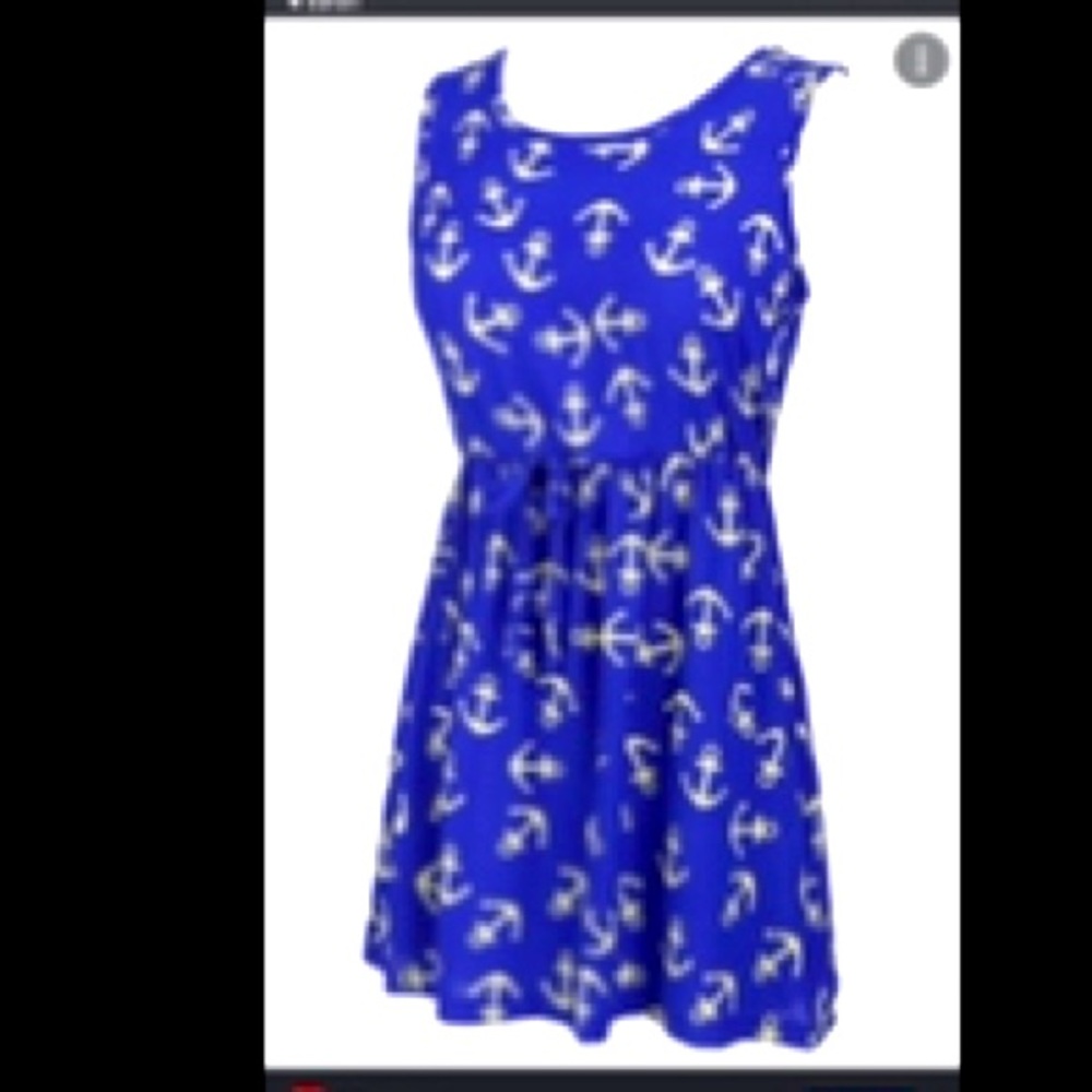Blue Anchor Dress